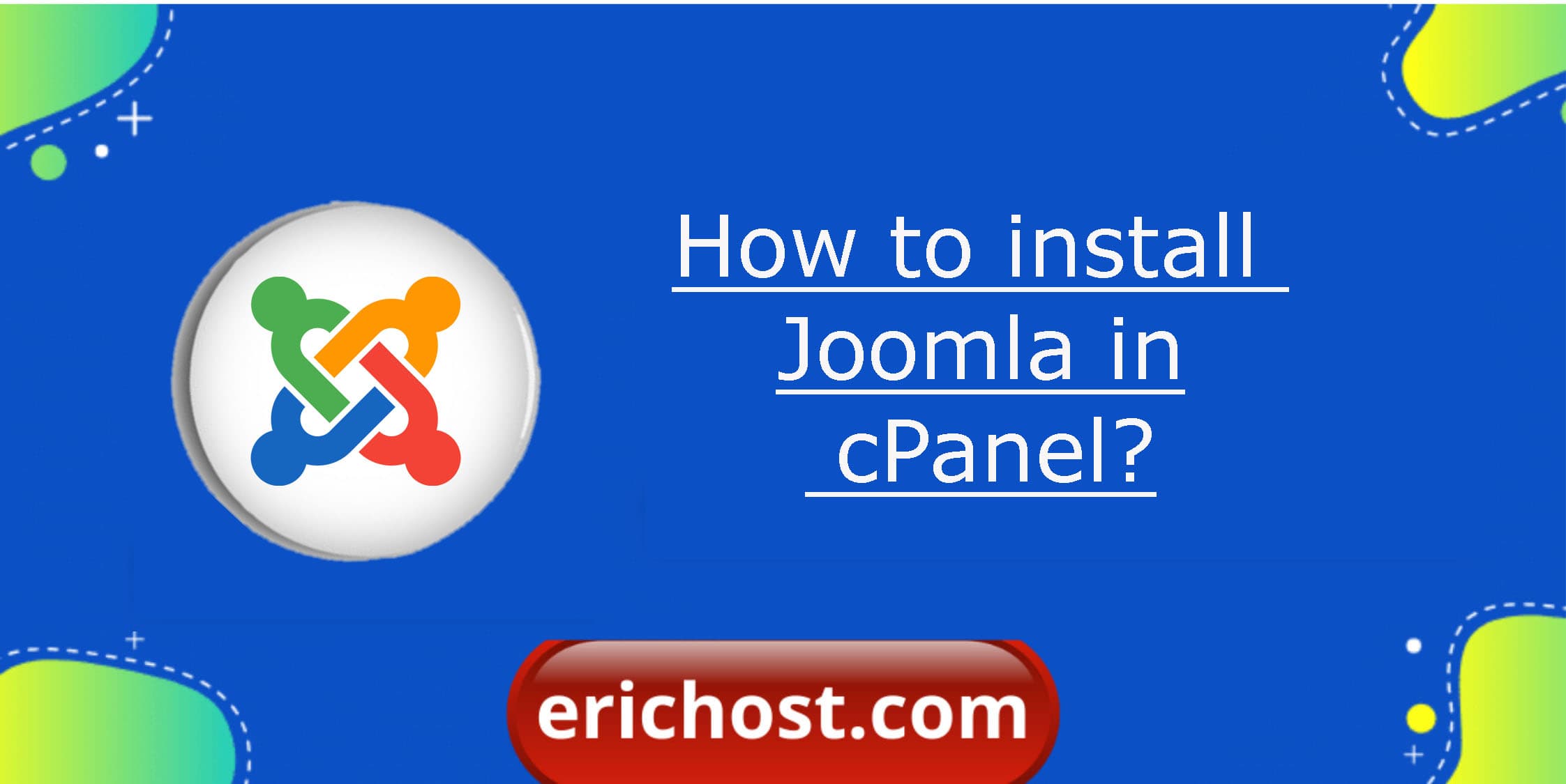 How to install joomla in cPanel?
